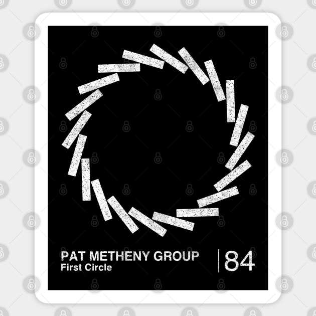 Pat Metheny Group / Minimalist Graphic Artwork Fan Design Sticker by saudade